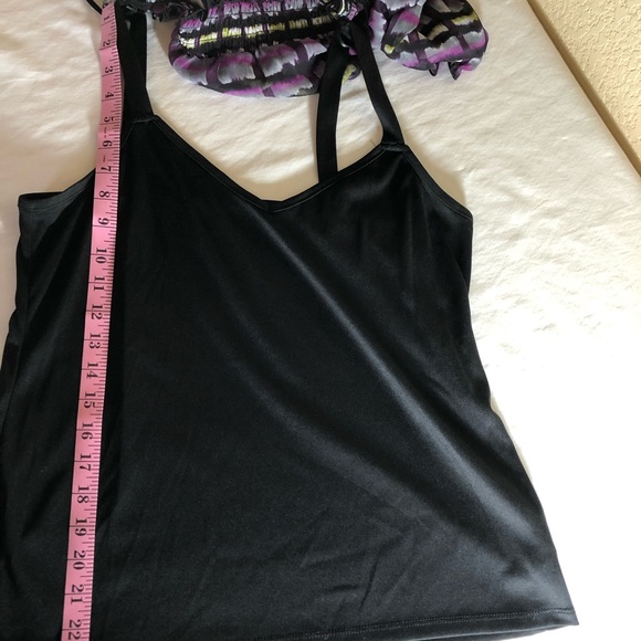 AGB Blouse 3/4 Sleeves with attached Black Cami, Large, EUC, pet/smoke free home - Picture 13 of 15